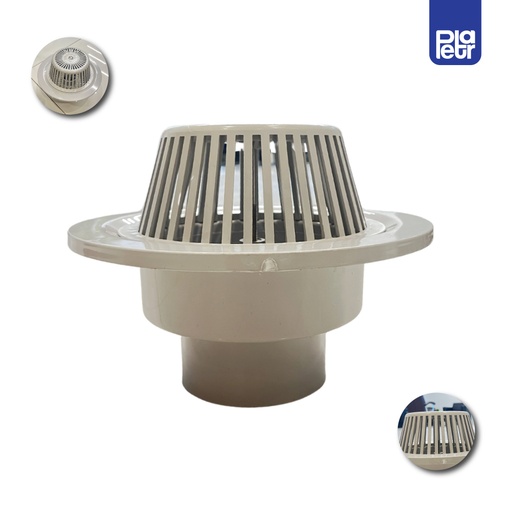 PVC Roof Drain Dome Type 110MM